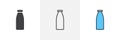 Milk bottle icon Royalty Free Stock Photo