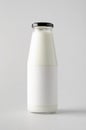 Milk Bottle Mock-Up - Blank Label