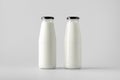 Milk Bottle Mock-Up - Two Bottles