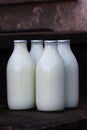 Milk bottles Royalty Free Stock Photo