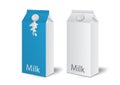 Milk boxes, Juice boxes set Vector realistic. Mock-up packages. White paper drink packaging 3D. product design