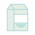Milk box drink isolated icon Royalty Free Stock Photo