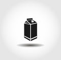 Milk box isolated icon. drink design element Royalty Free Stock Photo
