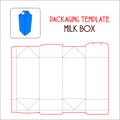 MILK BOX PACKAGING TEMPLATE