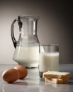 Milk, bread and eggs Royalty Free Stock Photo