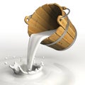 Milk bucket Royalty Free Stock Photo