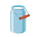 milk can cartoon vector illustration Royalty Free Stock Photo