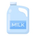 Milk canister icon, cartoon style Royalty Free Stock Photo