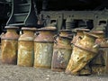 Milk cans Royalty Free Stock Photo