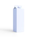 Milk carton pack on a white background Royalty Free Stock Photo