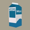 Milk carton with space