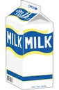 Milk Carton Vector Illustration Royalty Free Stock Photo