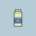 Milk carton. Vector illustration decorative design Royalty Free Stock Photo