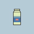 Milk carton. Vector illustration decorative design Royalty Free Stock Photo