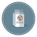 milk carton. Vector illustration decorative design Royalty Free Stock Photo