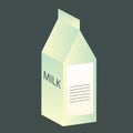 milk carton. Vector illustration decorative design Royalty Free Stock Photo