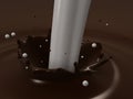Milk-choco splash