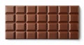Milk chocolate bar isolated on white background Royalty Free Stock Photo