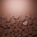 Milk chocolate hearts