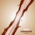 Milk chocolate illustration