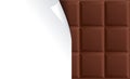 Milk Chocolate Package Blank for Advertizing. Vector