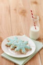 Milk and Christmas cookies