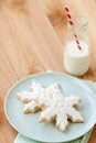 Milk and Christmas cookies