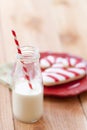 Milk and Christmas cookies