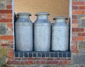 Old Milk Churns ready for collection