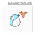 Milk color icon