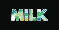 Milk Concept Word Art Illustration