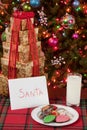 Milk and Cookies for Santa Royalty Free Stock Photo