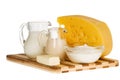 Milk dairy product composition Royalty Free Stock Photo