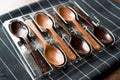 Milk and Dark Chocolate Spoons