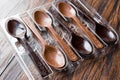 Milk and Dark Chocolate Spoons