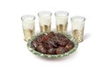 Milk and dates for Iftar meal