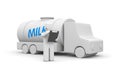 Milk delivery truck