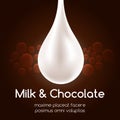 Milk drop and black chocolate wallpaper