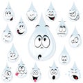 Milk drop make pull faces Royalty Free Stock Photo