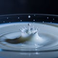 High-speed photograph highlights the fluid s texture and captu Royalty Free Stock Photo