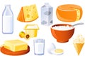 Milk and farm products Royalty Free Stock Photo