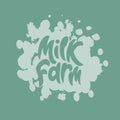 Milk farm Royalty Free Stock Photo