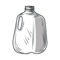 milk gallon sketch