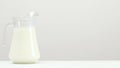 Milk glass jar organic dairy natural drink Royalty Free Stock Photo