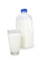 Milk in a glass. Protein rich dairy product