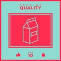 Milk or juice pack line icon Royalty Free Stock Photo