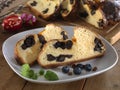 Milk loaf with dried plum Royalty Free Stock Photo