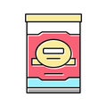 milk mister food baby color icon vector illustration