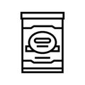 milk mister food baby line icon vector illustration