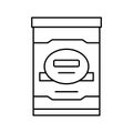 milk mister food baby line icon vector illustration